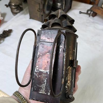 Antique Bullseye Torch Police Oil Lantern Flashlight