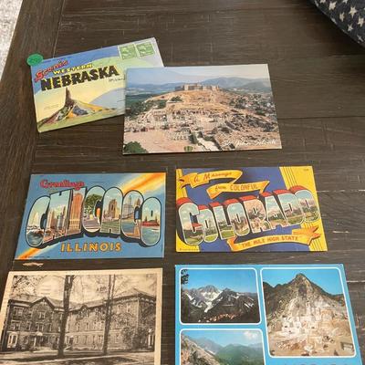 Previously used postcards
