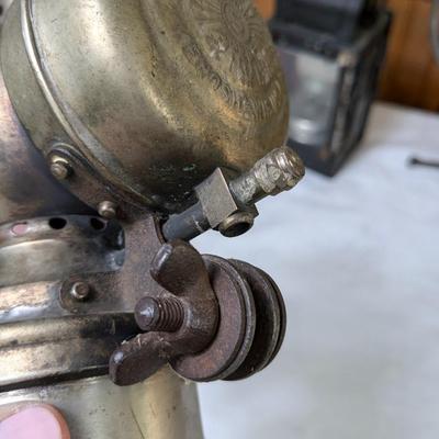 Antique Badger Brass Co Bicycle Lantern, Kenosha, Wi