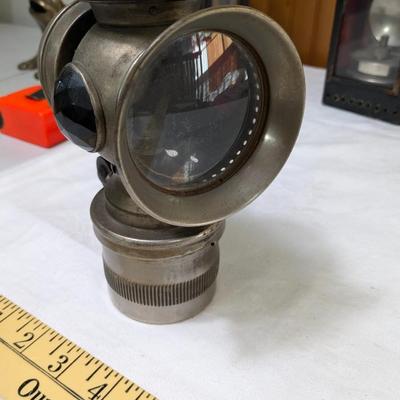 Antique Badger Brass Co Bicycle Lantern, Kenosha, Wi
