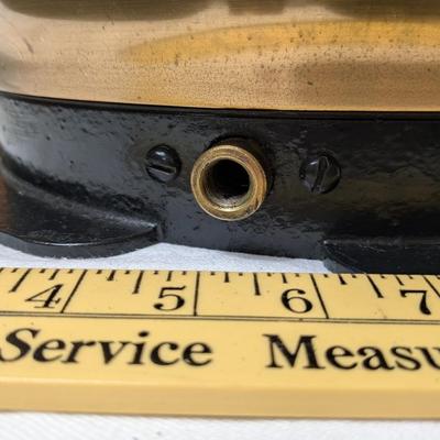 Vintage Ashton Valve Co. Brass Heine Boiler Steam Gauge Steampunk