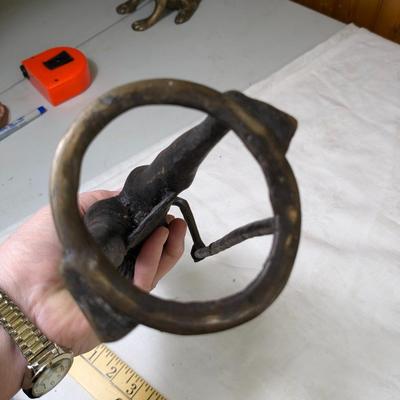 Vintage African Hand Forged Brass Folk Art Sculpture