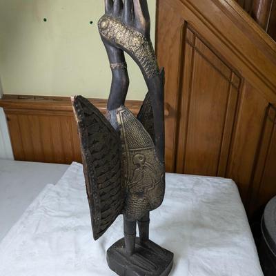 Vintage Senufo Bird Statue Cote d'Ivoire