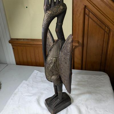 Vintage Senufo Bird Statue Cote d'Ivoire