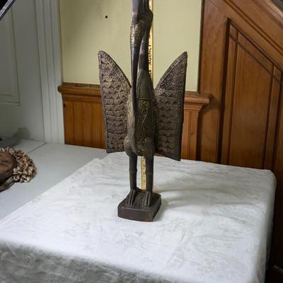 Vintage Senufo Bird Statue Cote d'Ivoire
