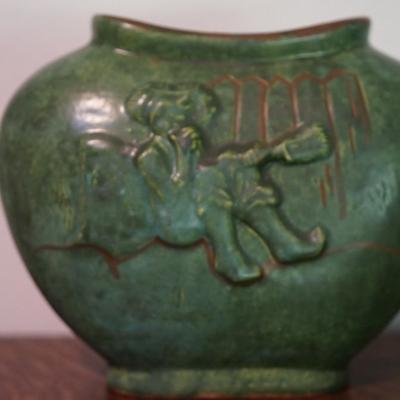 ROZART POTTERY VASE "TOM SAWYER"