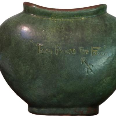 ROZART POTTERY VASE "TOM SAWYER"