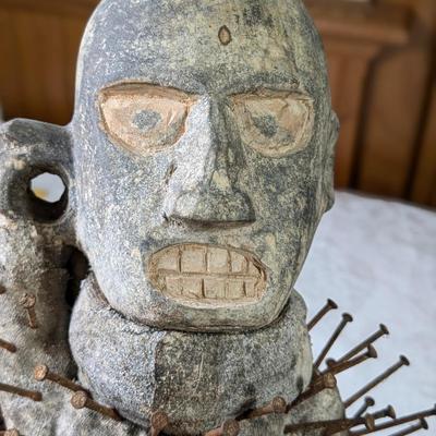 Antique African Nkisi N'Kondi Statue