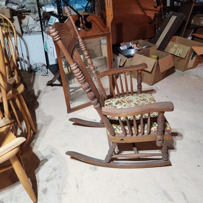2 Vintage Rocker Rocking Chairs