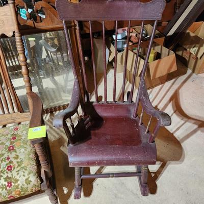 2 Vintage Rocker Rocking Chairs