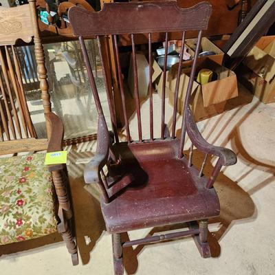 2 Vintage Rocker Rocking Chairs