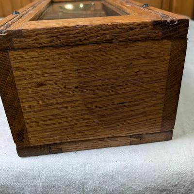 Rare Antique Servant Electric Call Bell, Oak Case