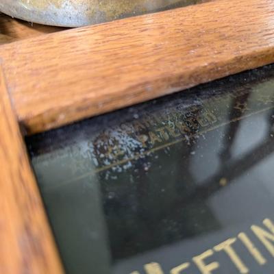 Rare Antique Servant Electric Call Bell, Oak Case