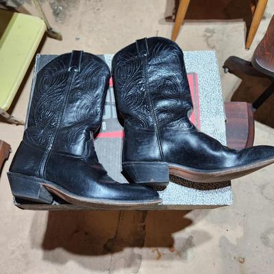 Code West Women's Black Cowboy Western Boots 9 M