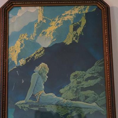 MAXFIELD PRINT "WILD GEESE" FRAMED IN 1920'S STYLE FRAME