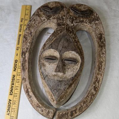 ANTIQUE KWELE GABON MASK TRIBAL ART AFRICAN MASK