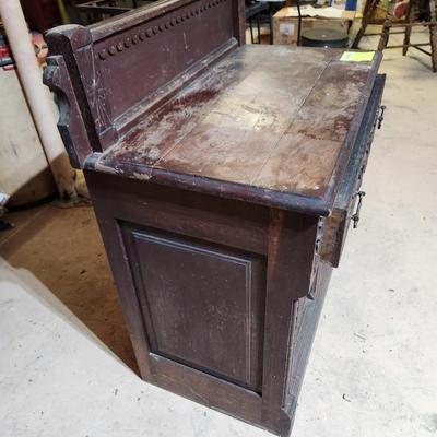 Antique Dry Sink Cabinet 31x17x28