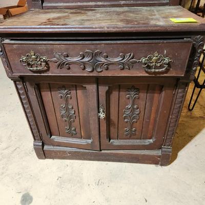 Antique Dry Sink Cabinet 31x17x28