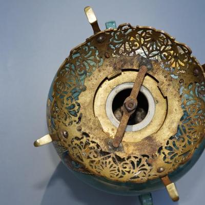 EARLY 1900'S STUNNING PAULINE POTTERY TABLE LAMP - INSERT OF BRASS