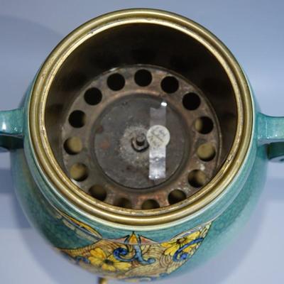 EARLY 1900'S STUNNING PAULINE POTTERY TABLE LAMP - INSERT OF BRASS