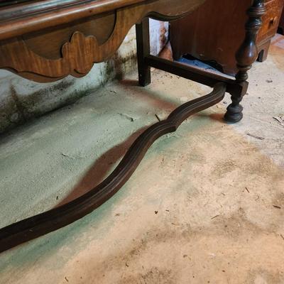 Antique Sideboard Walnut Gum Mahogany Woods 54x22x35