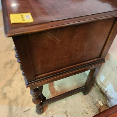Antique Sideboard Walnut Gum Mahogany Woods 54x22x35