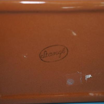 STANGL POTTERY TRINKET BOX W/ YELLOW TULIPS