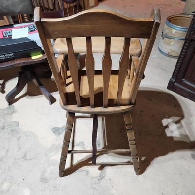 Vintage Solid Wood High Chair