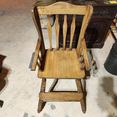 Vintage Solid Wood High Chair