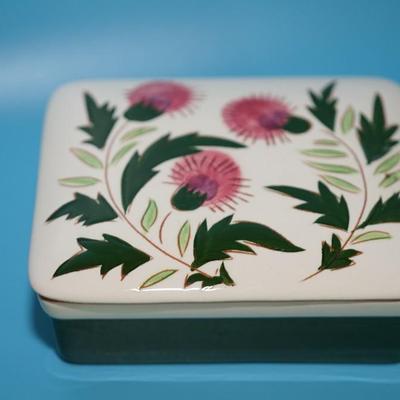 STANGL POTTERY TRINKET BOX "TERRA ROSE"