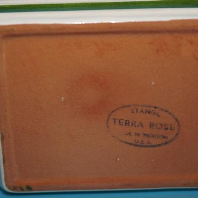 STANGL POTTERY TRINKET BOX "TERRA ROSE"