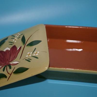 STANGL POTTERY TRINKET BOX FLOWER / WILDFLOWER