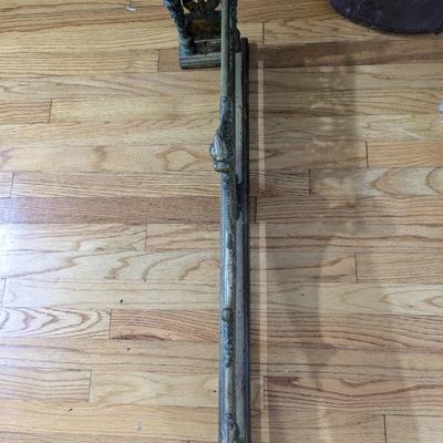 Antique French Louis XV Style Gilt Brass Fireplace Fender