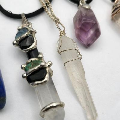 Various Healing Quartz Stone Necklaces