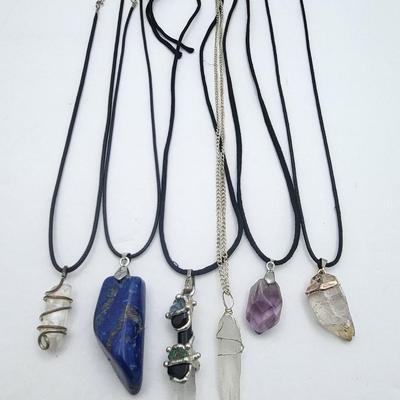 Various Healing Quartz Stone Necklaces