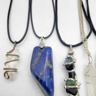 Various Healing Quartz Stone Necklaces