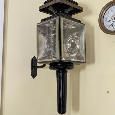 Antique Beveled Glass Driving Coach Lantern
