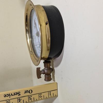 Vintage Nautical Brass Ship Altitude Gauge. Jas P Marsh Co, Chicago