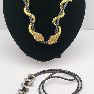 Snake Motif Necklace & Bolo Tie