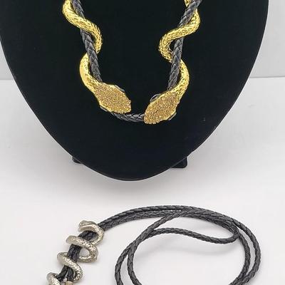 Snake Motif Necklace & Bolo Tie