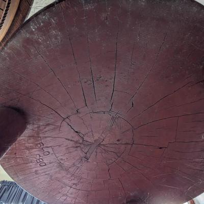 Antique Round Maple Butchers Block