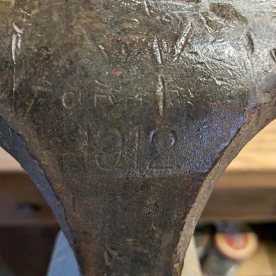 Antique 1912 Blacksmith Leg Box 50# Vise