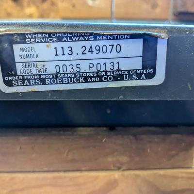 Sears Craftsman Copy Crafter Wood Lathe and 12 Craftsman Chisels