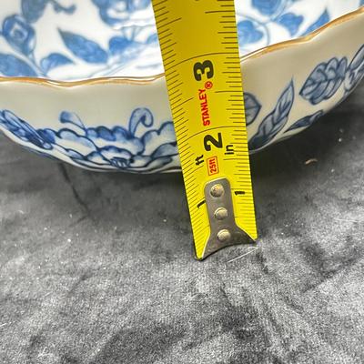 Vintage Chinese or Japanese Bowl Blue White Porcelain NEW