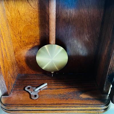 The Sandringham Wall Clock features an Oak Yorkshire Finish