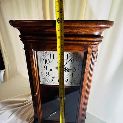 The Sandringham Wall Clock features an Oak Yorkshire Finish