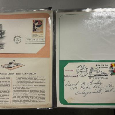 Postal Commemorative Society U.S First Day Covers & Special Covers 1974-1976