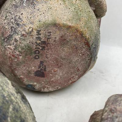 Lot of 3 clay pots from Mexico