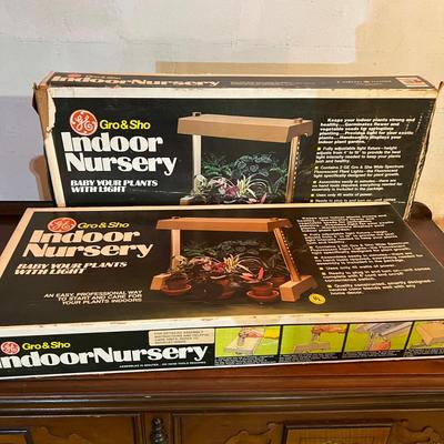 2 Vintage New Open Box Indoor Nursery Grow Plants Sets