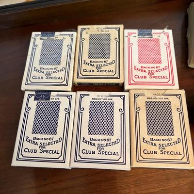 Lot Vintage Playing Cards Poker Chips
